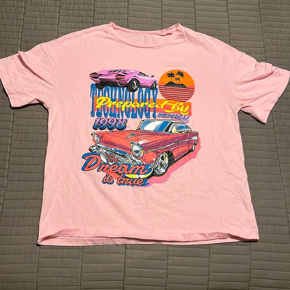 SHEIN tee shirt pink